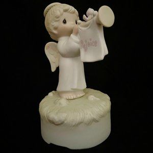 Precious Moments Rejoice O Earth Musical Porcelain Figurine